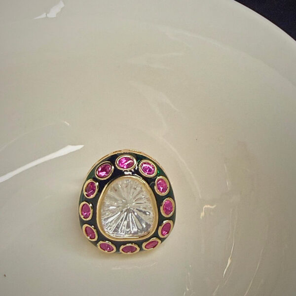 Handcrafted Polki Ring