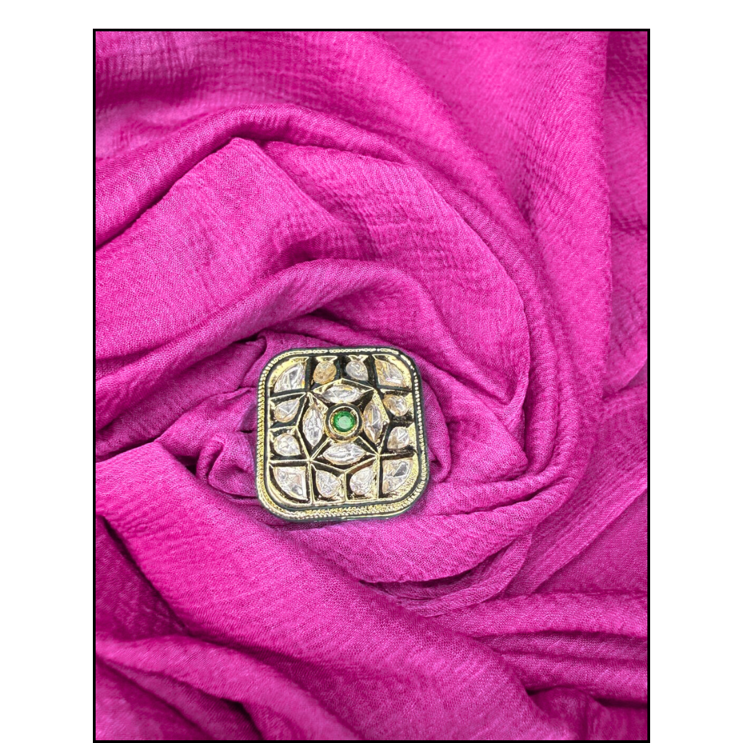 Royal Square Polki Ring